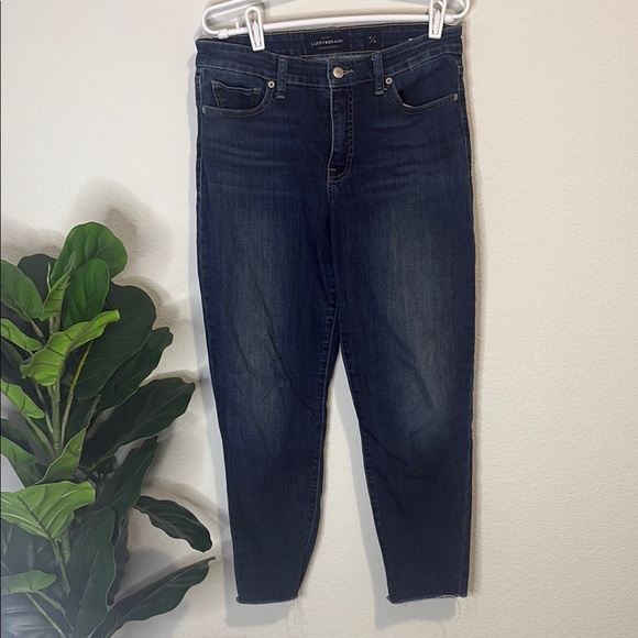 Lucky Brand Ava Skinny 10/30 Women's Dark Blue ankle Jeans - Picture 1 of 6